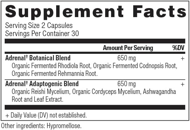Adrenal Support with Ashwagandha Supplement by 1300mg, 60 60 Capsules