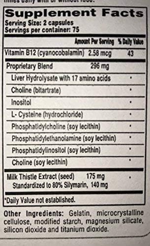 Liverite Liver Aid with Milk Thistle 2-Pack 150 150 Capsules 300), Liver