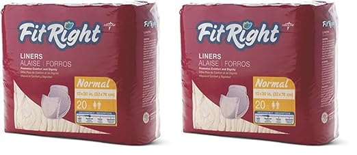 FitRight Extra Unisex Incontinence Liners, Moderate 13x30 Inches, 20 Count 2)