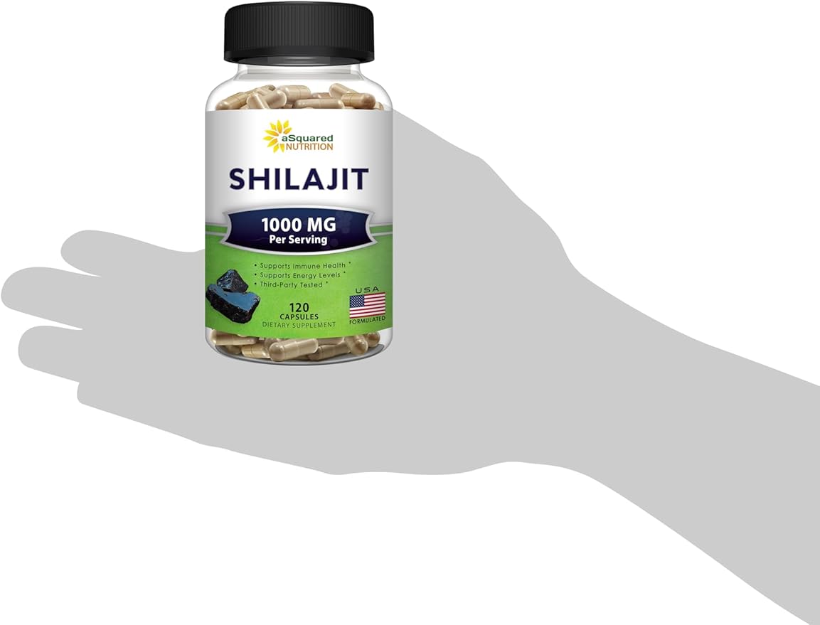 aSquared Nutrition Shilajit 1000mg 120 Capsules
