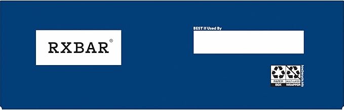 RXBAR Protein Bars, Protein Snack, Snack Bars, Blueberry, 22Oz Box (12 Bars)