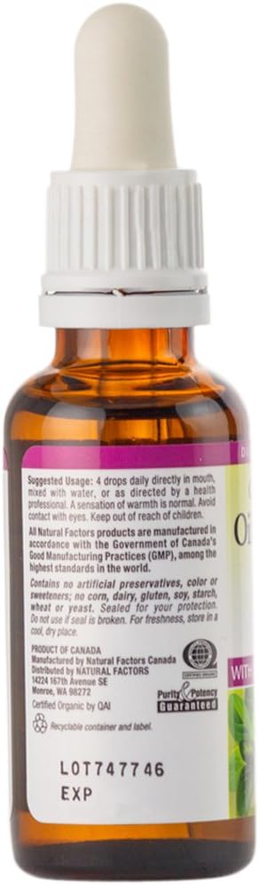 Natural Factors - Oil of Oregano, 187 Servings (1 oz)