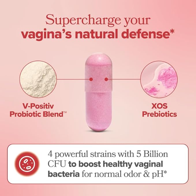 URO Vaginal Probiotics for Women pH Balance with Prebiotics & Lactobacillus Blend - Womens Health Supplement - Promote Healthy Vaginal Odor & Vaginal Flora, 60 Count (Pack of 2)