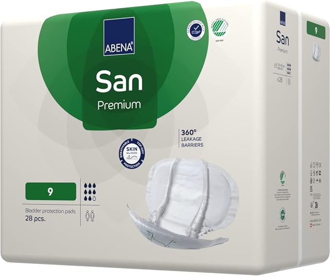 Abena San Premium Incontinence Pads, Heavy 8 to 11), Size 9, 112 112 Count