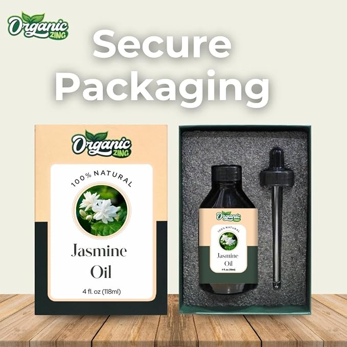 Jasmine (Jasminum Officinale.) Oil | Pure & Natural Essential Oil for Skincare, Massage, Aroma and Diffusers - 118ml/3.99fl oz