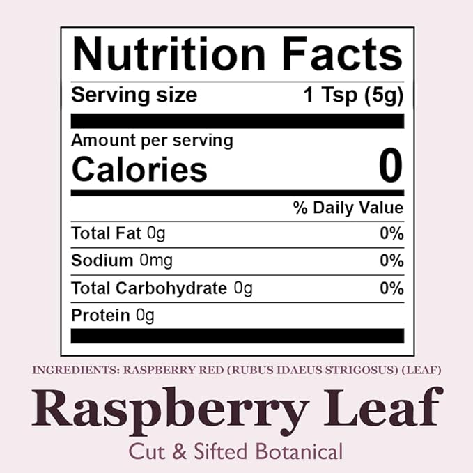 Organic Positively Botanicals Company, Raspberry Leaf, 4 Ounce