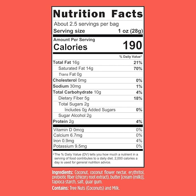 Keto Cookies Faster Fat Burn MCT - (Buttery Coconut)