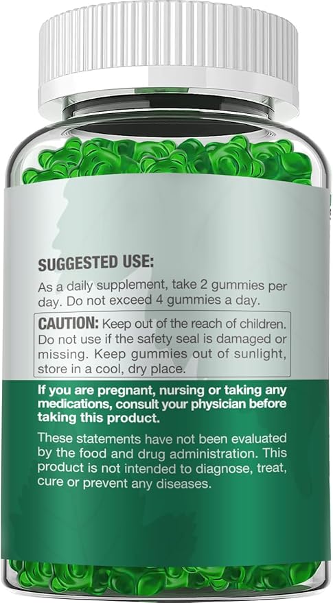 Sugar Free Chlorophyll Gummies C、B12 - 120 Gummies