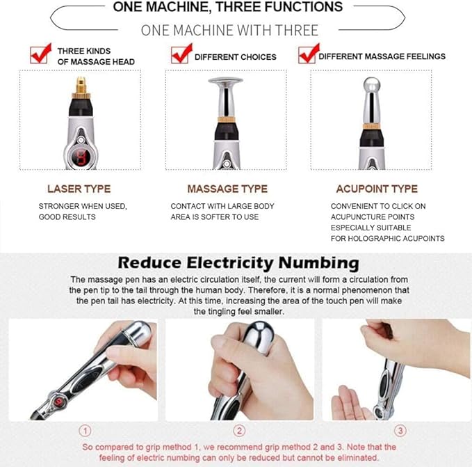 Zeerkeer Acupuncture Pen 3-in-1 Electronic Acupuncture