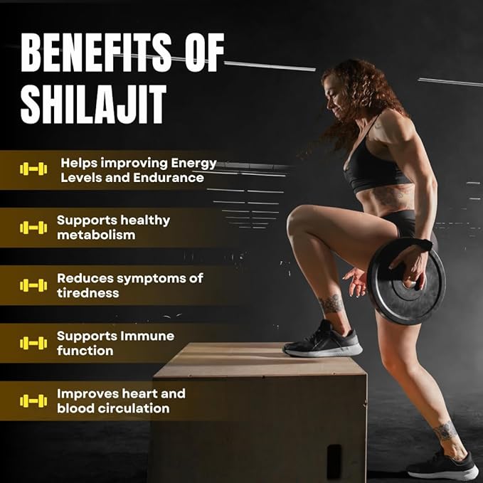 Pure Organic Himalayan Shilajit Capsules (Shilajeet) 5000 mg 100 Veg