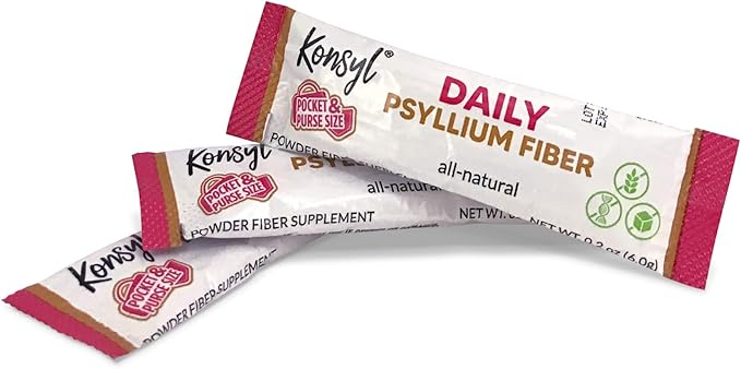 Konsyl Daily Psyllium Fiber Stick Packs 30 Packets