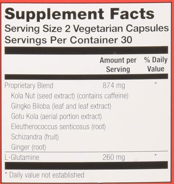 Natural Balance Brain Pep 60 Capsules