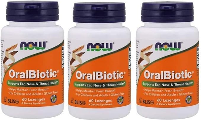 NOW Foods - Oralbiotic Blis K12(R) 60 Loz (Pack of 3)