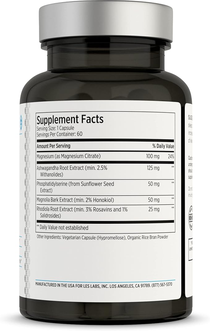 LES Labs Cortisol Health – Stress 60 Capsules