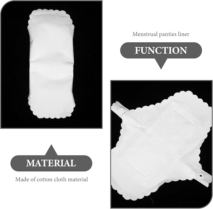KESYOO Cloth Menstrual Pads Reusable Panty 10Pcs Reusable
