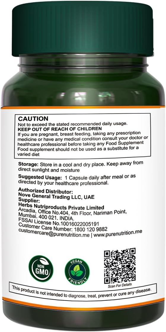 Pure Nutrition Neem Capsules 700mg, 60 2600mg Neem