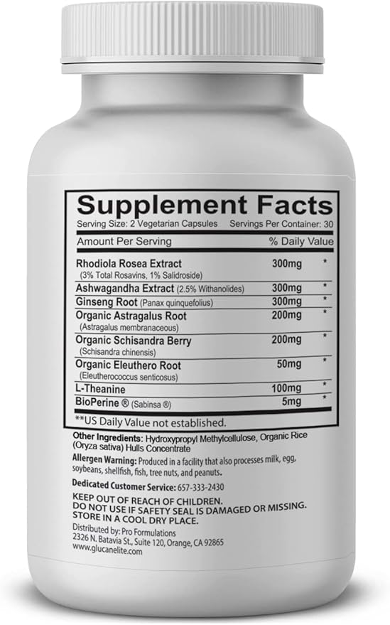 Adaptogen Elite - Synergistic Blend - 60 vcaps