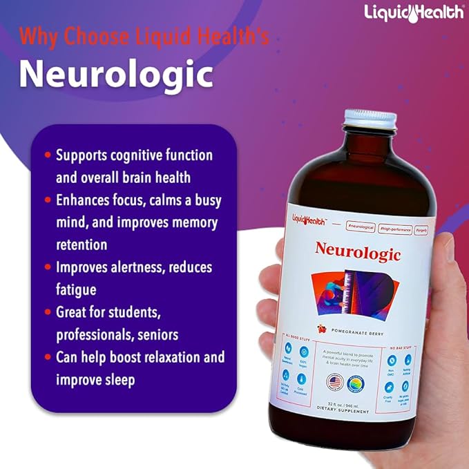 LIQUIDHEALTH 32 Oz Liquid Neurologic Focus (3 Pack)