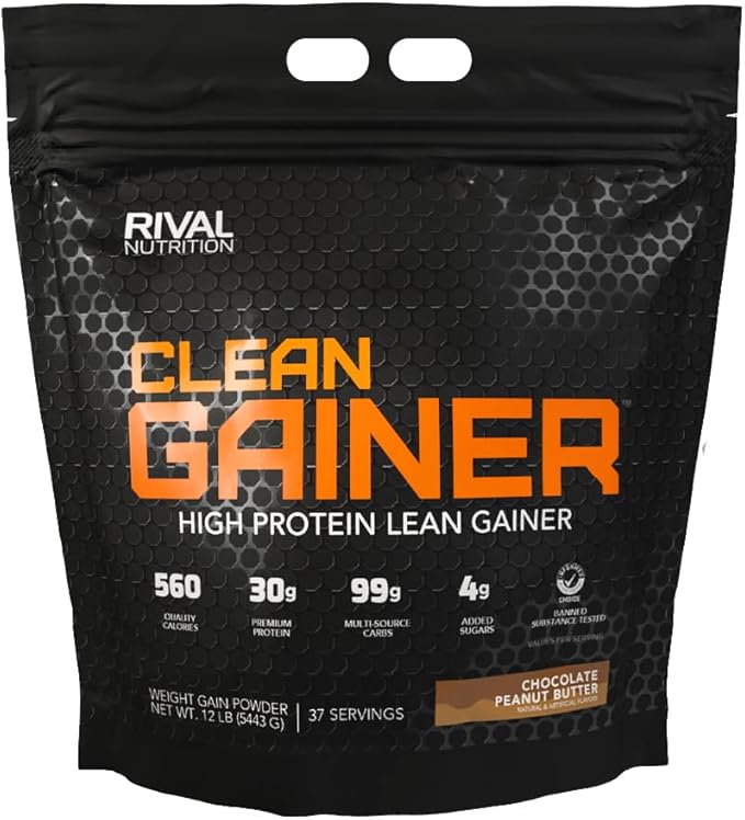 Rival Nutrition Clean Gainer - Chocolate Peanut Butter 12lb
