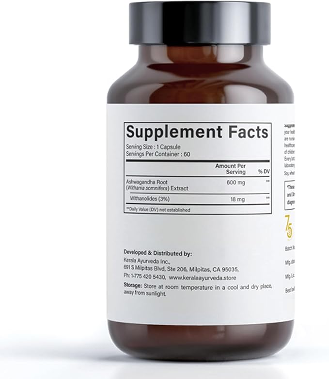 Kerala Ayurveda Ashwagandha 60 Count