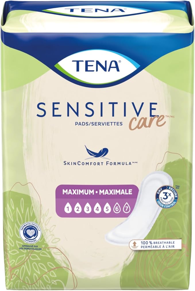 TENA Sensitive Pads, Maximum Absorbency, 14 2)