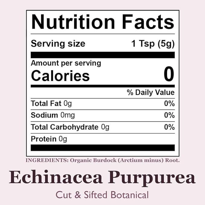 Organic Positively Botanicals Company, Echinacea Purpurea, 16 Ounce