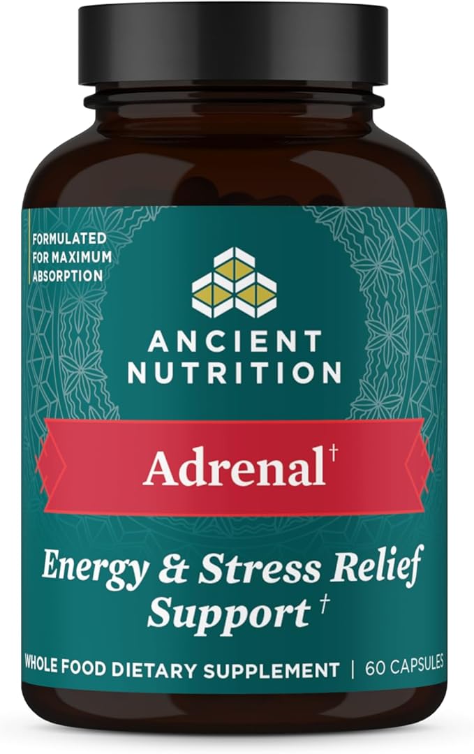 Adrenal Support with Ashwagandha Supplement by 1300mg, 60 60 Capsules