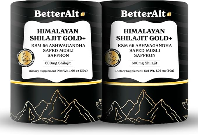 Pure Himalayan Shilajit Gold+ (Pack of 2) 60 60 gm| 16,000 ft -600mg
