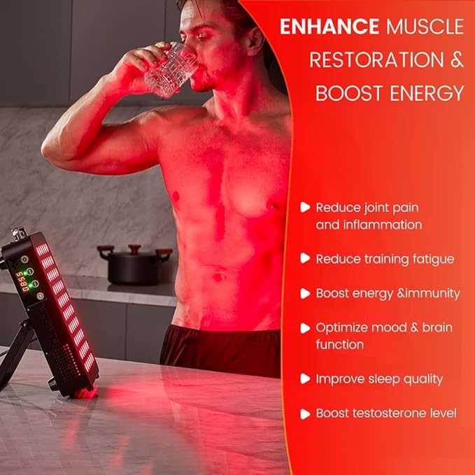 Bestqool Red Light Therapy Device 100 Clinical 660nm 850nm 850nm High 170W.