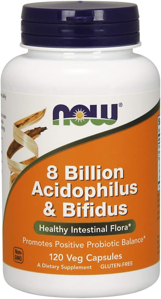NOW Supplements, 8 Billion Acidophilus & 120 Veg