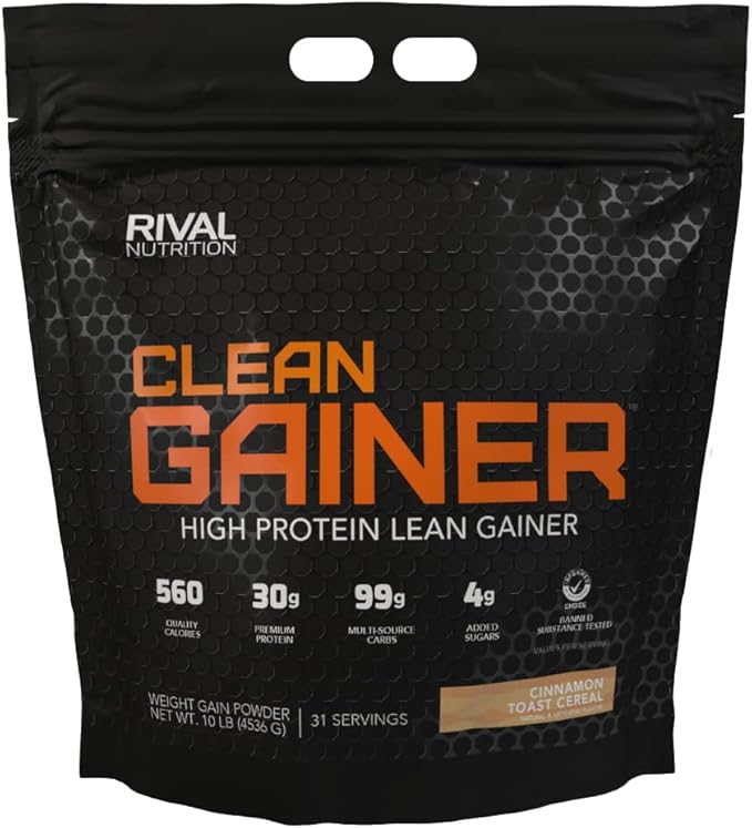 Rival Nutrition Clean Gainer - Cinnamon Toast Cereal 10lb