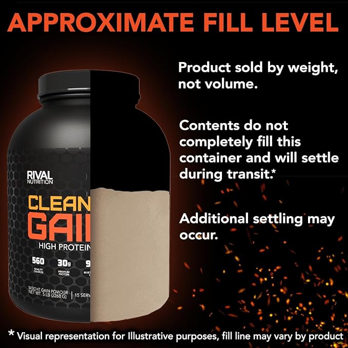 Rivalus Clean Gainer - Chocolate Fudge, 5lbs