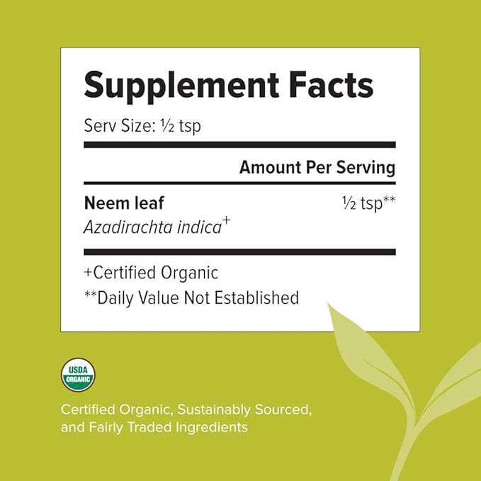 Banyan Botanicals Neem Powder 1/2 lb.