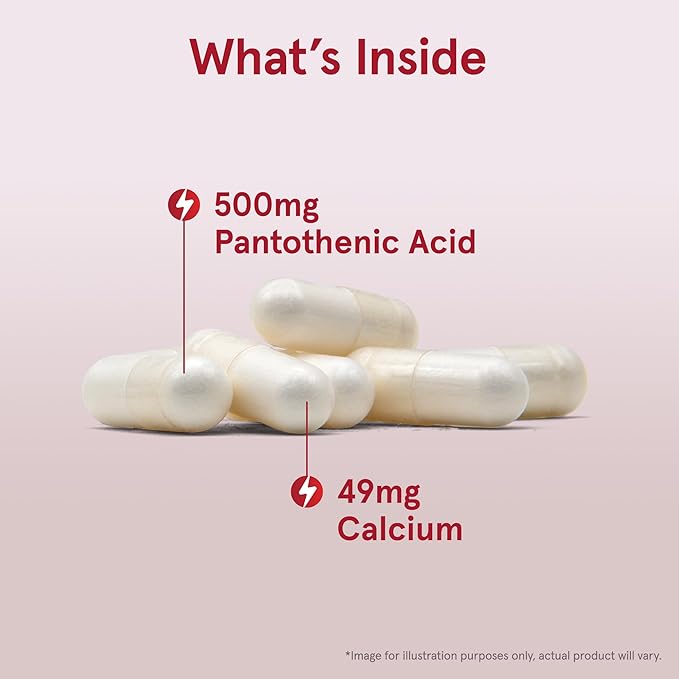 Jarrow Formulas Pantothenic Acid B5 500 B5 for 100 Veggie 100 Day