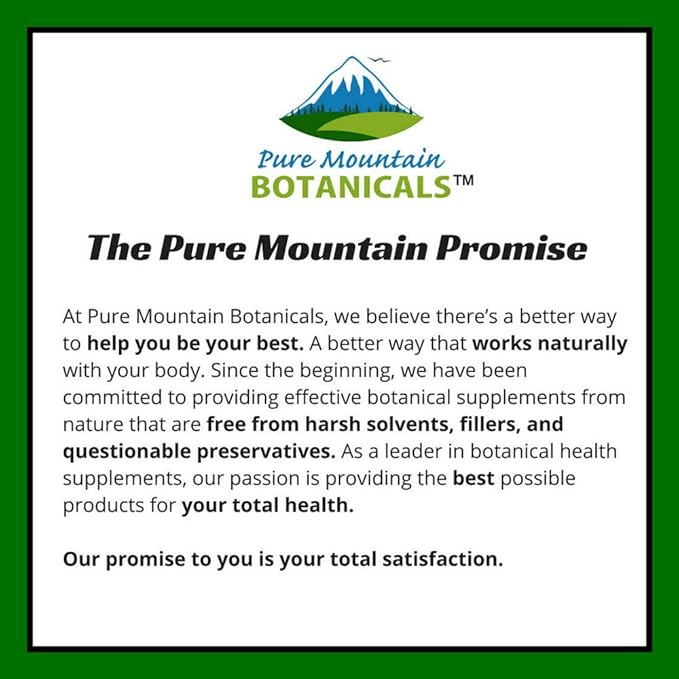 Pure Mountain Botanicals Neem Capsules 90 Kosher 500mg Organic