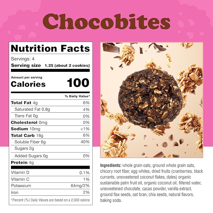 Alyssa’s Chocobites ⎸ Gluten Free Cookies, Healthy Snacks from the Bakery ⎸ Sugar Free Soft Cookies, Low Carb, Keto Protein Snacks ⎸ Gluten Free Snacks for Kids ⎸ 8 Cookies per box, 1 Pack