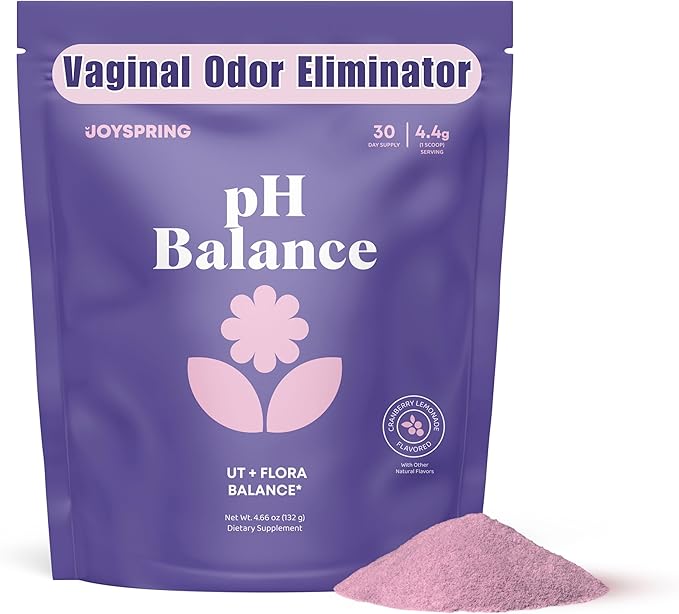 JoySpring Women's Vaginal Odor Eliminator & pH Balance | Probiotic with Cranberry, Hibiscus & Lactobacillus for Vaginal Odor Treatment | 30 Servings
