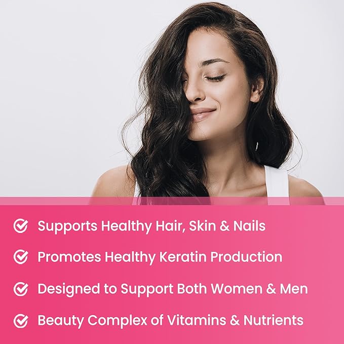 NutraChamps Hair Skin & Nails Gummies 5000mcg Biotin