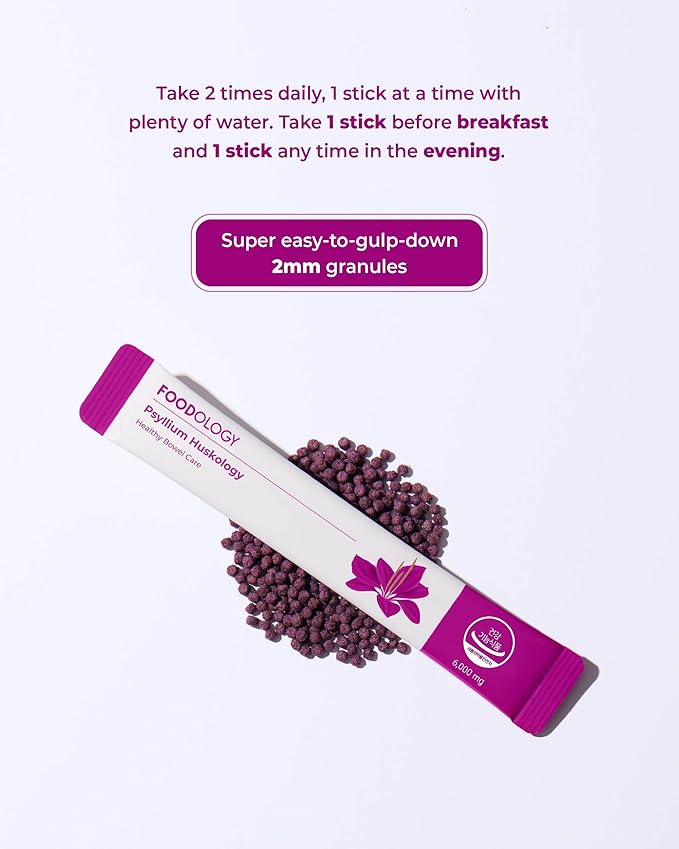 Psyllium Huskology (20 Sticks, 10 Days) 7,200mg.