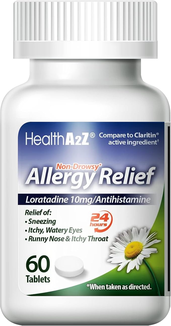 HealthA2Z® Allergy Relief 10mg | |24-Hours Allergy (60 Tablets)