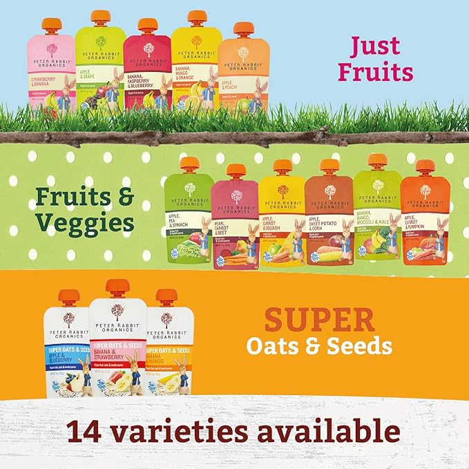Pumpkin Tree Peter Rabbit Organics Apple, Carrot and Squash Puree, 4.4 Ounce (Pack of 10)