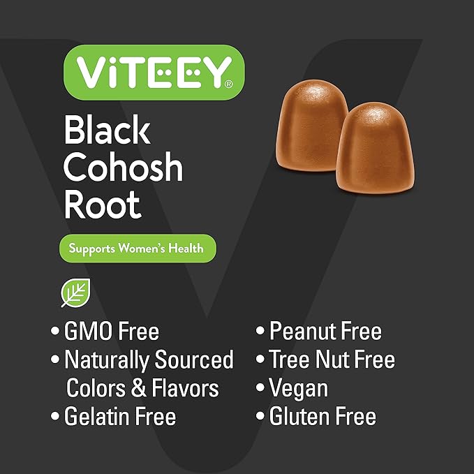Black Cohosh for Menopause Gummies for Women