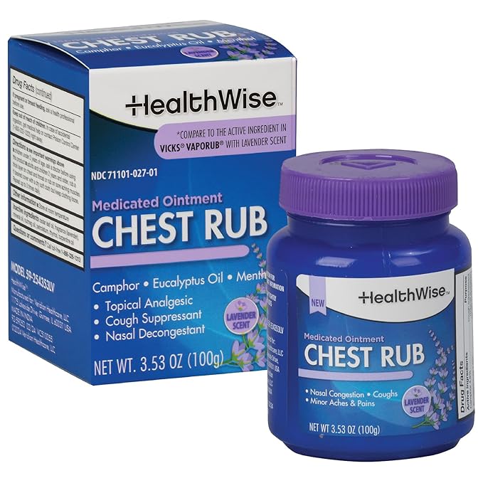 HealthWise Medicated Chest Rub 3.53 oz.
