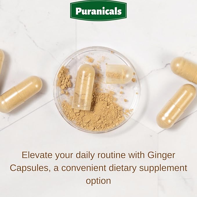 Ginger Premium 320 Capsules Non GMO 700 mg 100% Pure