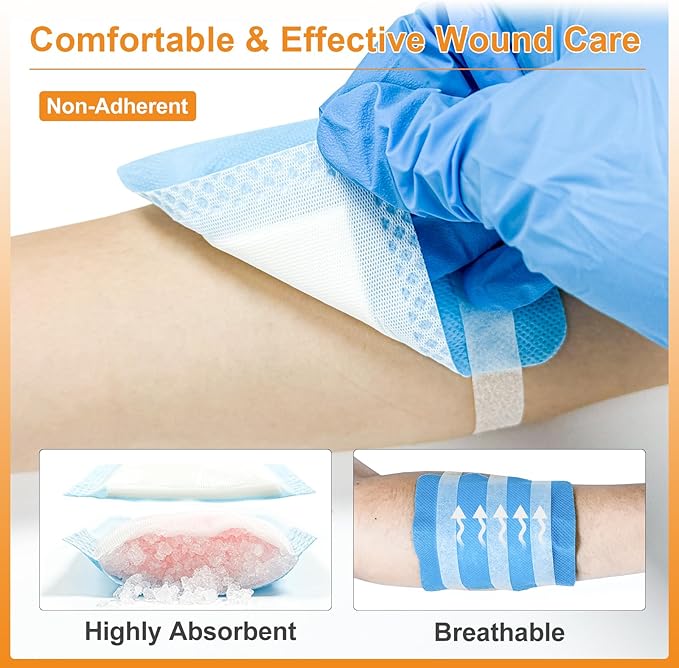 Carbou 4"x 4" Super Absorbent Wound 20 Individual