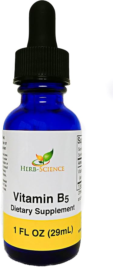 Vitamin B5 Drops Pantothenic Acid, Alcohol-Free