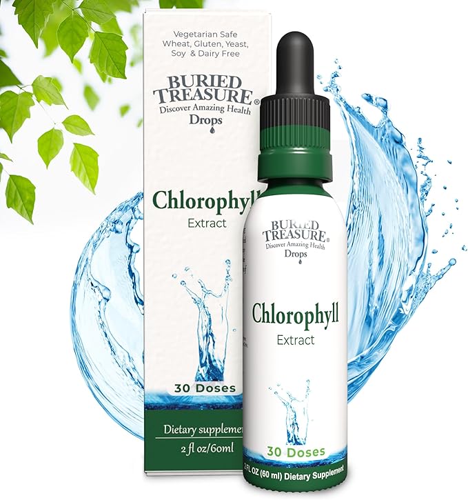 Buried Treasure Liquid Chlorophyll Drops 30 Servings.
