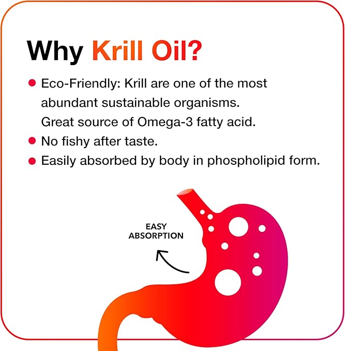MegaRed Antarctic Krill Oil 500mg Omega 3 Fatty (90cnt box),