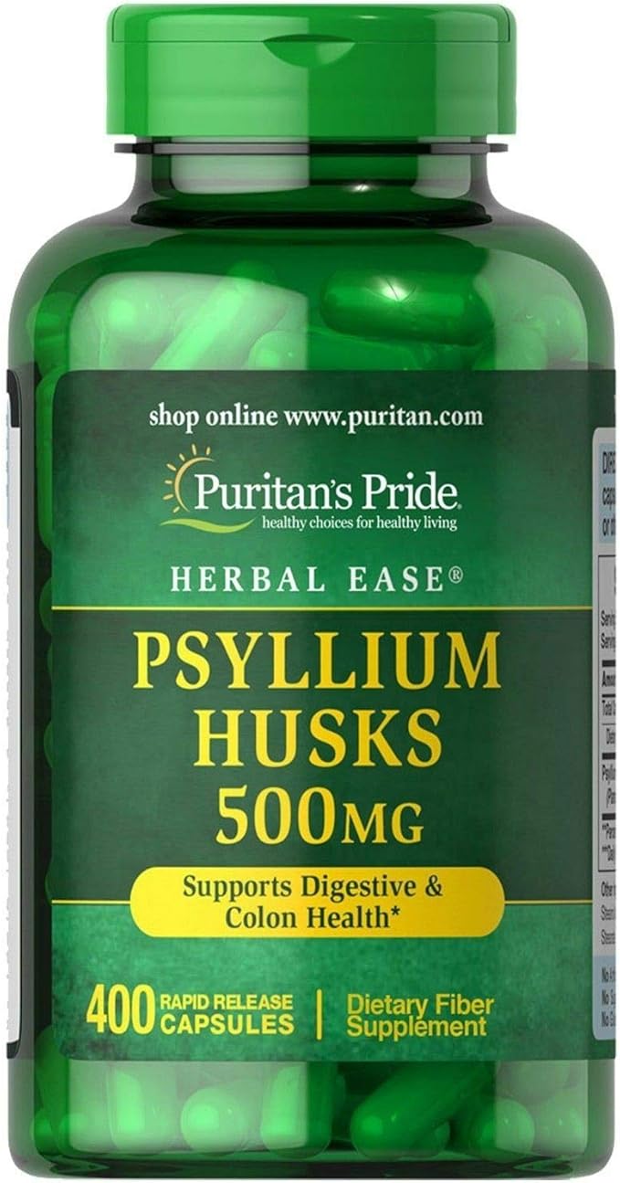Puritan's Pride Psyllium Husks 500 Mg, 400 ct