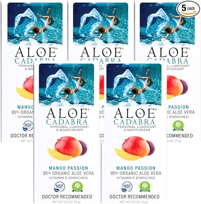 Aloe Cadabra Flavored Personal Lubricant Organic 2.5 Ounce 5)